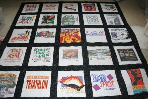 running t-shirt quilt