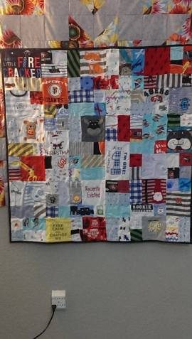 baby clothes memory quilt
